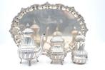 Koffieservies (4) - .900 zilver, Antiek en Kunst, Antiek | Goud en Zilver