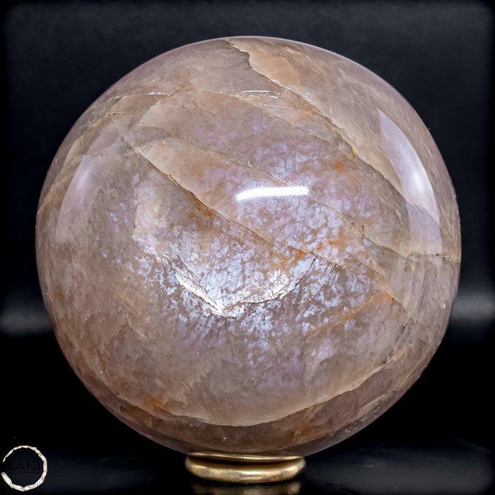 Lila-perzik maansteen bol – Een magisch juweel vol licht,, Verzamelen, Mineralen en Fossielen
