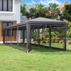 vidaXL Partytent met 10 mesh zijwanden 3x12 m HDPE, Verzenden, Nieuw