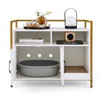 LIVSK Kattenbak Houder - Privacy en Ventilatie - Ruime Plank, Verzenden, Nieuw