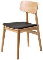 Livo Eetkamerstoel Eiken / Zwart Kunstleder, Huis en Inrichting, Stoelen, Ophalen of Verzenden, Nieuw