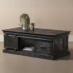 Salontafel Mangohout Milan 120 Zwart, Huis en Inrichting, Tafels | Salontafels, 100 tot 150 cm, Verzenden, Nieuw, 50 tot 100 cm