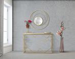 WANDSPIEGEL ARC GLAM CM Ø 80X3,5, Huis en Inrichting, Woonaccessoires | Spiegels, Ophalen of Verzenden, Nieuw