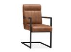 Eetkamerstoel Logan - eetkamerstoelen - Cognac, Huis en Inrichting, Stoelen, Nieuw, Bruin, Overige materialen