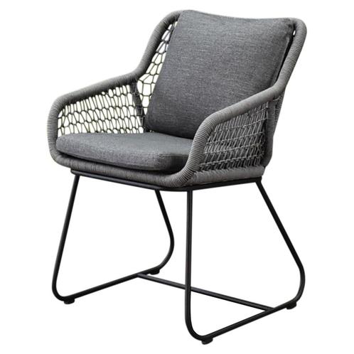 Savona dining tuinstoel rope grijs, Tuin en Terras, Tuinsets en Loungesets, Nieuw, Ophalen of Verzenden