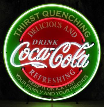 Coca-Cola Thirst Quenching Neon Verlichting 65 x 65 cm beschikbaar voor biedingen