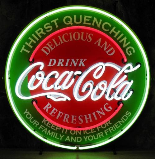 Coca-Cola Thirst Quenching Neon Verlichting 65 x 65 cm, Huis en Inrichting, Woonaccessoires | Overige, Ophalen