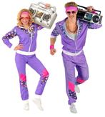 Neon 80S Trainingspak Fout Paars, Kleding | Heren, Carnavalskleding en Feestkleding, Nieuw, Verzenden