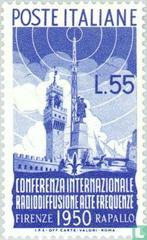 Italië - Radioconferentie - 1950, Postzegels en Munten, Postzegels | Europa | Italië, Verzenden, Postfris