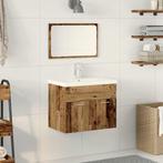 vidaXL Sets Anders Oud hout 60 x 38.5 x 46 cm Bewerkt hout, Huis en Inrichting, Badkamer | Badkamermeubels, Verzenden, Nieuw