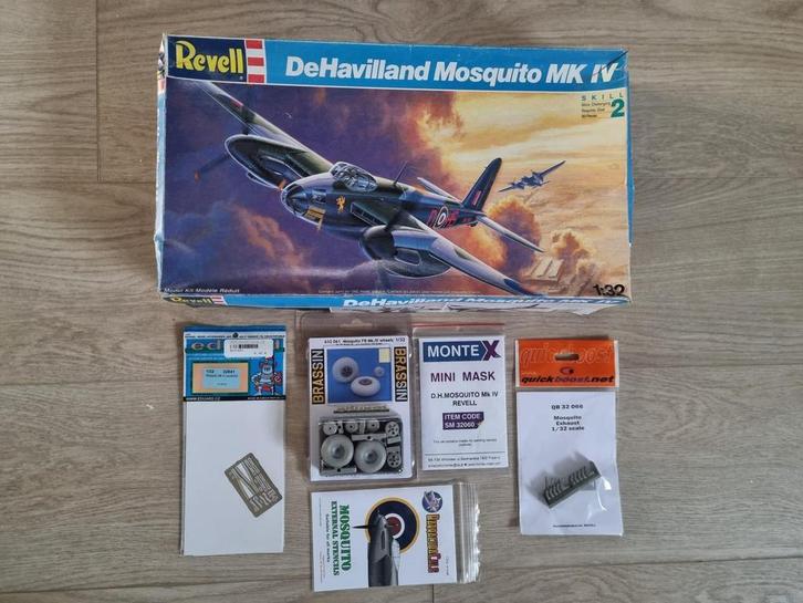 Revell 4746 DeHavilland Mosquito Mk IV 1:32 + 5 opties, Hobby en Vrije tijd, Modelbouw | Vliegtuigen en Helikopters, Revell, Verzenden