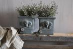 Brynxz vierkante pot met Ram Vintage 14 x 14 cm, Huis en Inrichting, Woonaccessoires | Vazen, Ophalen of Verzenden, Nieuw