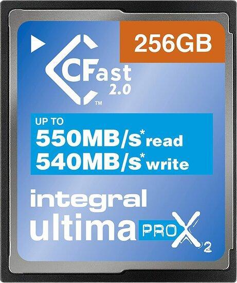 CFast UltimaPro X2 256GB 550 MB/sec, Audio, Tv en Foto, Fotografie | Accu's en Batterijen, Nieuw, Ophalen of Verzenden