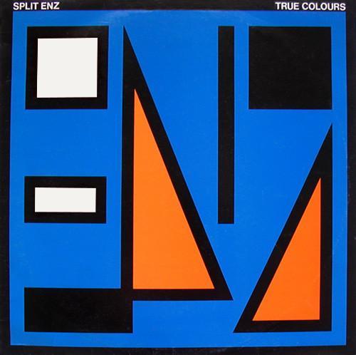 LP gebruikt - Split Enz - True Colours, Cd's en Dvd's, Vinyl | Pop, Zo goed als nieuw, Verzenden
