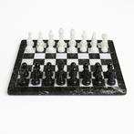 Schaakspel - Black and white natural stone - Marmer, Antiek en Kunst