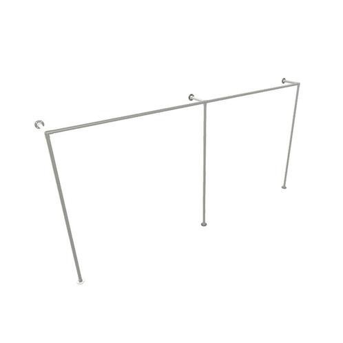 Industrieel Kledingrek Toulon | RVS 28.0 mm | Vloer/Wand | D, Kleding | Dames, Kledingrekken, Ophalen of Verzenden