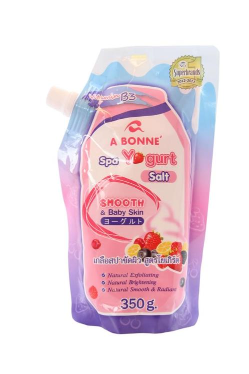 A Bonné Spa  fruitige yoghurt badzout 350 gr, Sieraden, Tassen en Uiterlijk, Beautycases, Ophalen of Verzenden