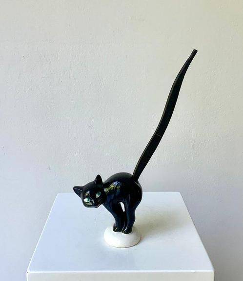 Goebel - Brezel Katze - sculptuur, Schwarzer Kater um 1930 -, Antiek en Kunst, Kunst | Designobjecten