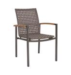 Stern Lucy Stapelstoel Aluminium - GrijsBruinzilver, Huis en Inrichting, Stoelen, Ophalen of Verzenden, Nieuw