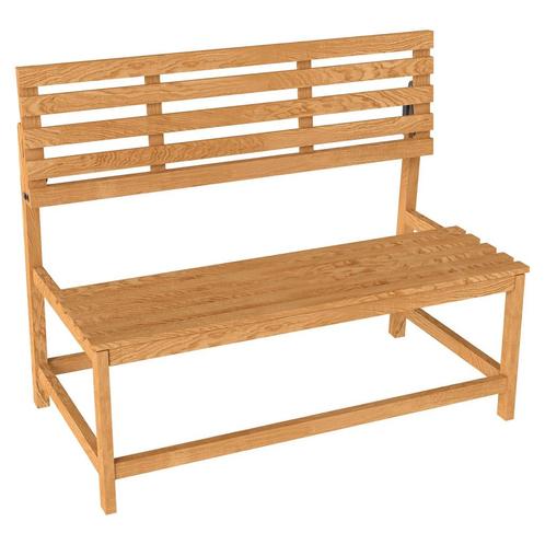 TRUUSK 2-zits Tuinbank Hout, Weerbestendige Zitbank, UV-best, Tuin en Terras, Tuinbanken, Nieuw, Verzenden