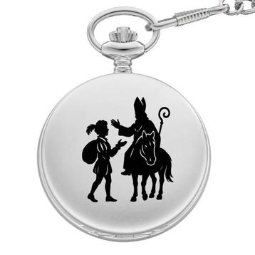 Zakhorloge Sint&Piet zilverkleurig PRESALE — Nee beschikbaar voor biedingen
