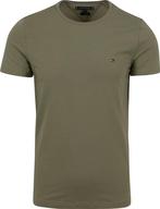 Tommy Hilfiger T-shirt Essential Army maat XL Heren, Kleding | Heren, T-shirts, Verzenden, Nieuw, Maat 56/58 (XL), Tommy Hilfiger