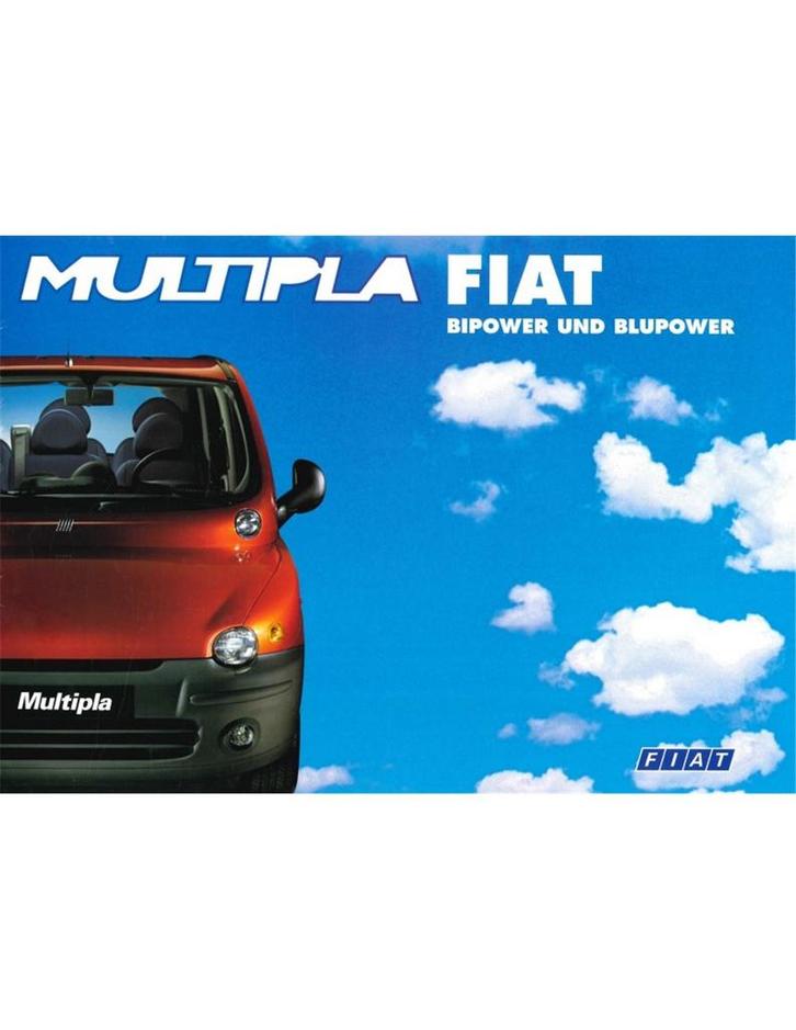 1999 FIAT MULTIPLA BROCHURE DUITS, Boeken, Auto's | Folders en Tijdschriften