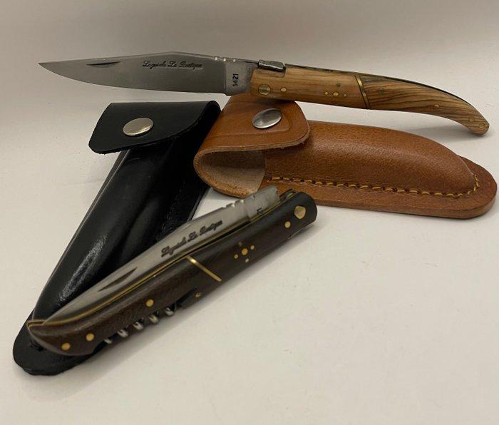 Laguiole - Le Rustique - Tafelmes (2) - Laguiole vouwmessen, Antiek en Kunst, Antiek | Keukenbenodigdheden