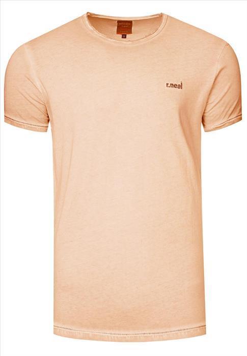 RustyNeal - Heren T-shirt - Shirt - Zalmkleur - Opdruk, Kleding | Heren, T-shirts, Verzenden