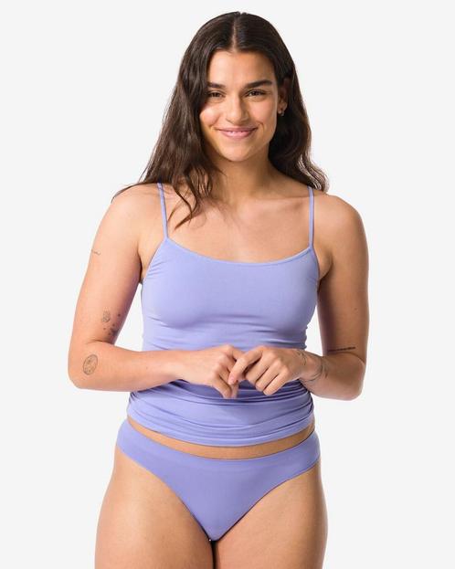 HEMA Damesstring naadloos micro blauw, Kleding | Dames, Ondergoed en Lingerie, Verzenden