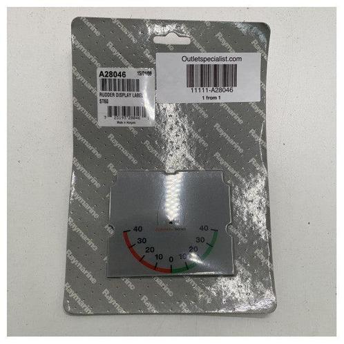 Bieden: Raymarine ST60 rudder angle label kit - A28046, Watersport en Boten, Navigatiemiddelen en Scheepselektronica, Kabel of Apparatuur