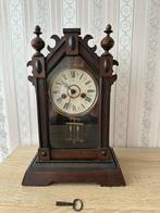 Wekker - Junghans - Antiek Brons, Messing, Hout - 1880-1920