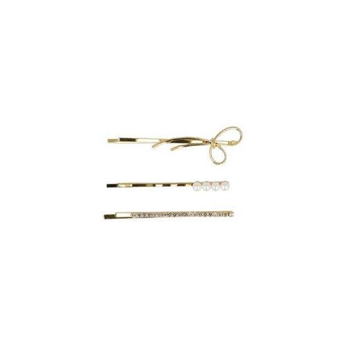 Schuifspeldjes Bloem Strik Parel Strass 6cm Goud, Sieraden, Tassen en Uiterlijk, Uiterlijk | Haarverzorging