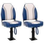 vidaXL Bootstoelen 2 st met poot in hoogte verstelbaar 360°, Watersport en Boten, Verzenden, Nieuw