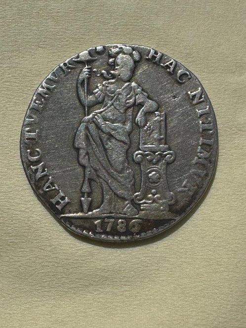 Netherlands, Utrecht, VOC 1 Gulden 1786, Postzegels en Munten, Munten | Nederland