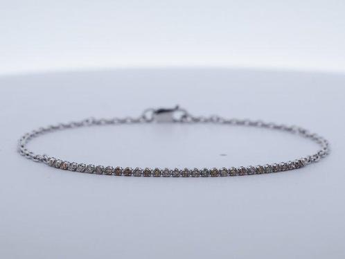 Zonder Minimumprijs - Armband 14 kt. -  0.48ct. tw. Diamant, Sieraden, Tassen en Uiterlijk, Armbanden