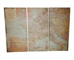 Wandkaart Europe 3-delig | 115x80 cm, Huis en Inrichting, Nieuw, Ophalen of Verzenden
