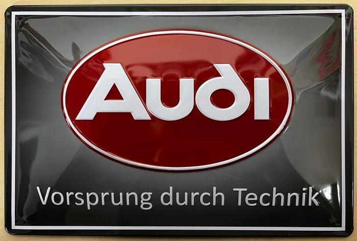 Audi Vorsprung durch technik reclamebord, Verzamelen, Merken en Reclamevoorwerpen, Nieuw, Ophalen of Verzenden