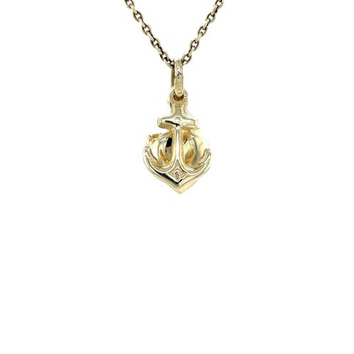 Gouden vintage geloof, hoop en liefde hanger 14 krt, Sieraden, Tassen en Uiterlijk, Kettinghangers, Nieuw, Ophalen of Verzenden