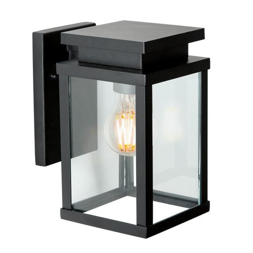 Jersey Muurlamp Zwart Medium met LED Buitenverlichting, Tuin en Terras, Buitenverlichting, Verzenden