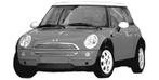 Mini ONE Cooper 2004-2006 Mistlampring Rechts (Exterieur), Auto-onderdelen, Verzenden, Nieuw