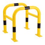 Kolombescherming Staal Verzinkt Geel/Zwart 500x500 mm, Verzenden