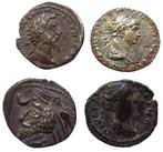 Oudheid Lot of 4 AR Coins Including 3x Roman Empire Denarius