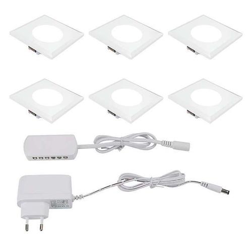 LED onderbouwverlichting | set van 6 LED inbouwspots | 1.5 w, Huis en Inrichting, Lampen | Spots, Nieuw, Verzenden