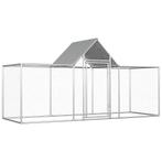 vidaXL Kippenren 3x1x1,5 m gegalvaniseerd staal, Verzenden, Nieuw