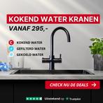 Cooker kraan vanaf 295,- | Kokend, gekoeld, gefilterd, Ophalen of Verzenden, Nieuw