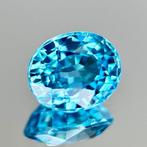 Zonder Minimumprijs Blauw Zirkoon - 3.51 ct - nternational, Nieuw