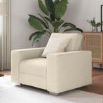 vidaXL Fauteuil 59 cm linnen, Eenpersoons, Verzenden, Nieuw, Minder dan 150 cm