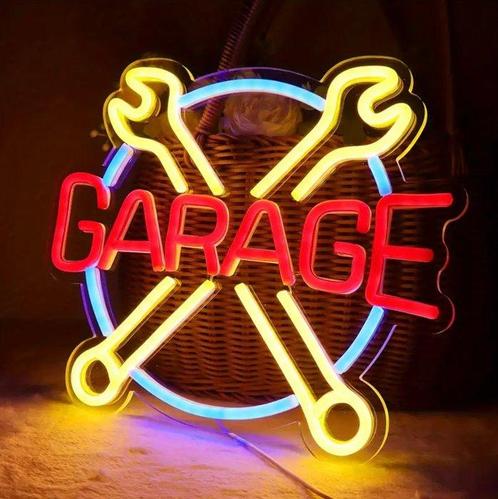 LEDMansion - “GARAGE” - LED su Acrilico - Decorazione per, Antiek en Kunst, Curiosa en Brocante