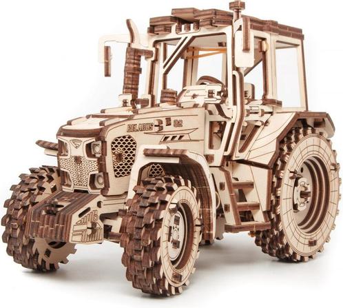 Eco Wood 3D Houten Puzzel Tractor B82 Modelbouw Knutselen, Hobby en Vrije tijd, Modelbouw | Overige, Nieuw, Verzenden